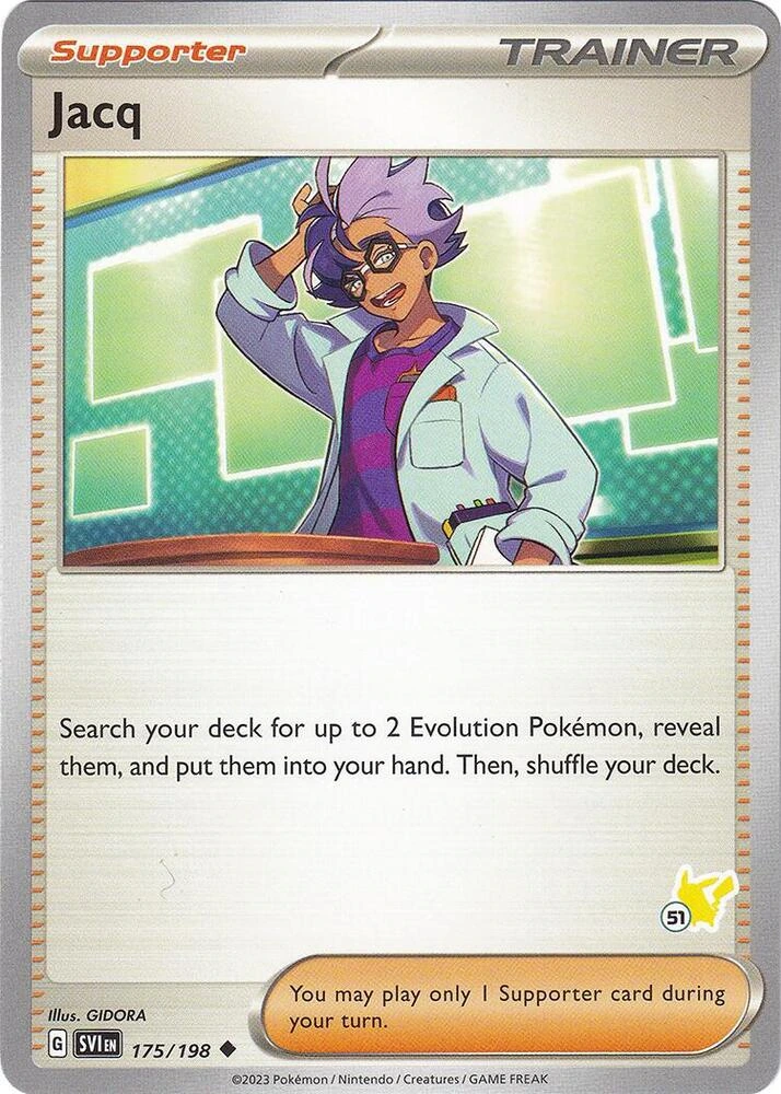 Jacq 175/198 Scarlet & Violet (Battle Academy 2024: Pikachu Deck)