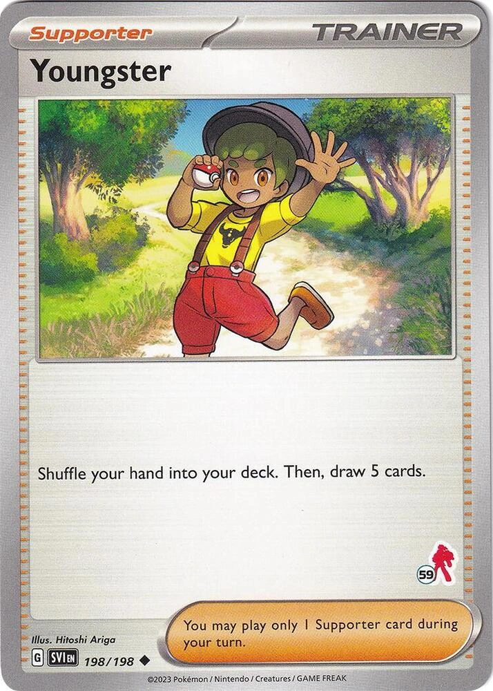 Youngster 198/198 Scarlet & Violet (Battle Academy 2024: Armarouge Deck Stamp 59)