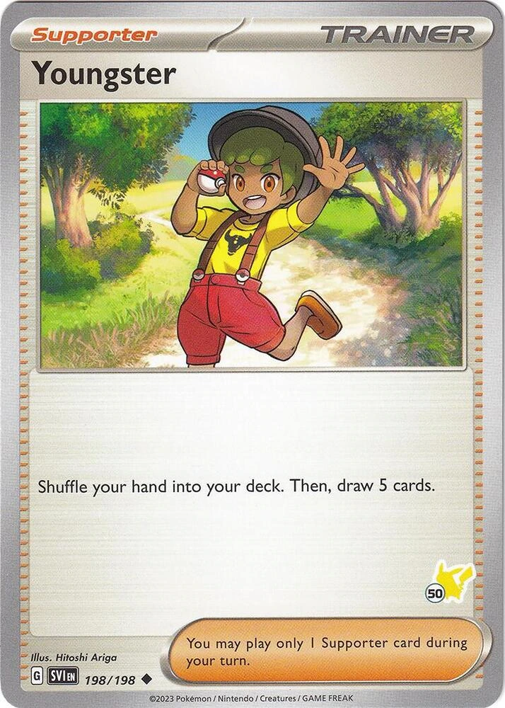 Youngster 198/198 Scarlet & Violet (Battle Academy 2024: Pikachu Deck Stamp 50)