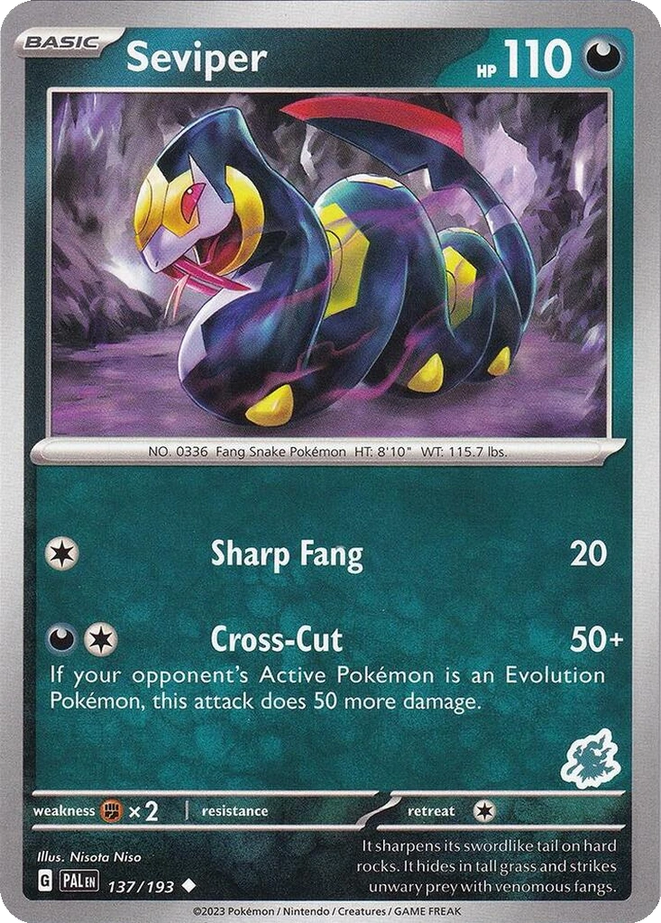 Seviper 137/193 Paldea Evolved (Battle Academy 2024: Darkrai Deck)