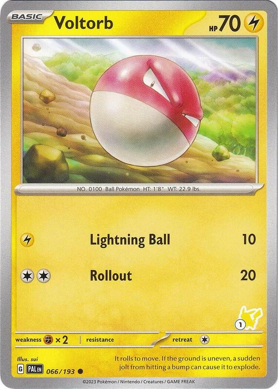 Voltorb 066/193 Paldea Evolved (Battle Academy 2024: Pikachu Deck Stamp 1)