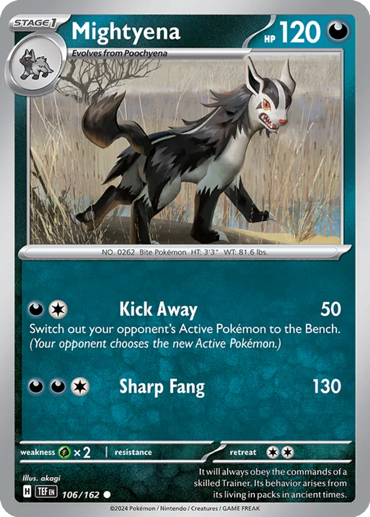 Mightyena 106/162 Temporal Forces (Normal)