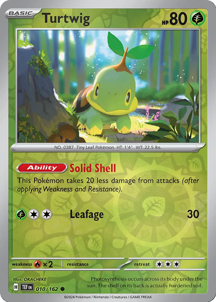 Turtwig 010/162 Temporal Forces (Reverse holo)