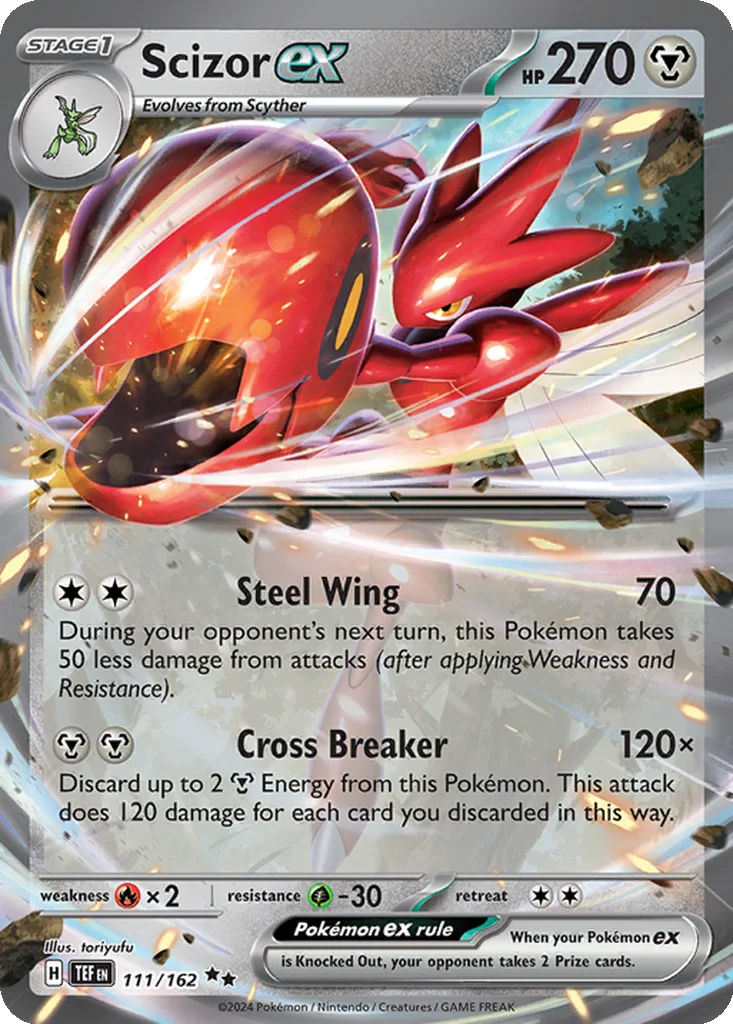 Scizor ex 111/162 Temporal Forces (Holo)