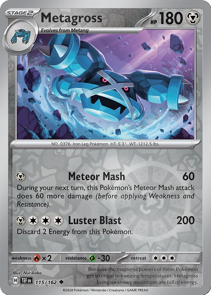 Metagross 115/162 Temporal Forces (Reverse holo)