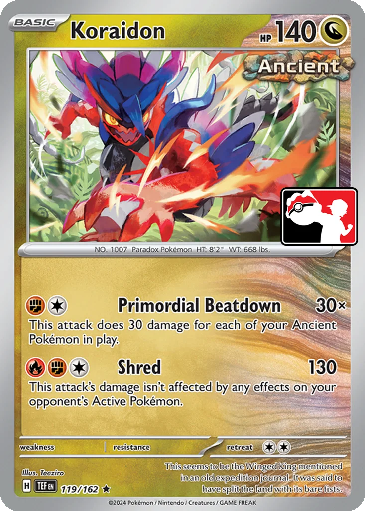 Koraidon 119/162 Temporal Forces (Play! Pokémon)