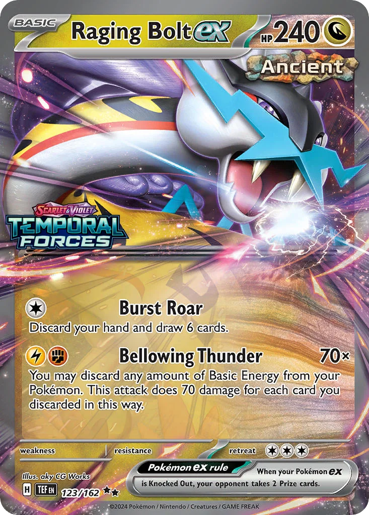 Raging Bolt ex 123/162 Temporal Forces (Jumbo (Expansion Stamp))