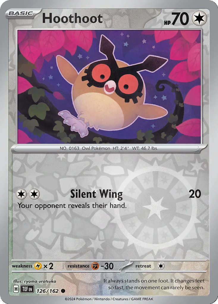 Hoothoot 126/162 Temporal Forces (Reverse holo)