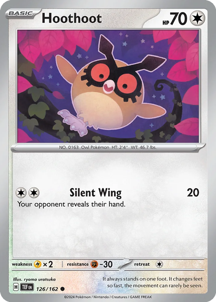 Hoothoot 126/162 Temporal Forces (Normal)