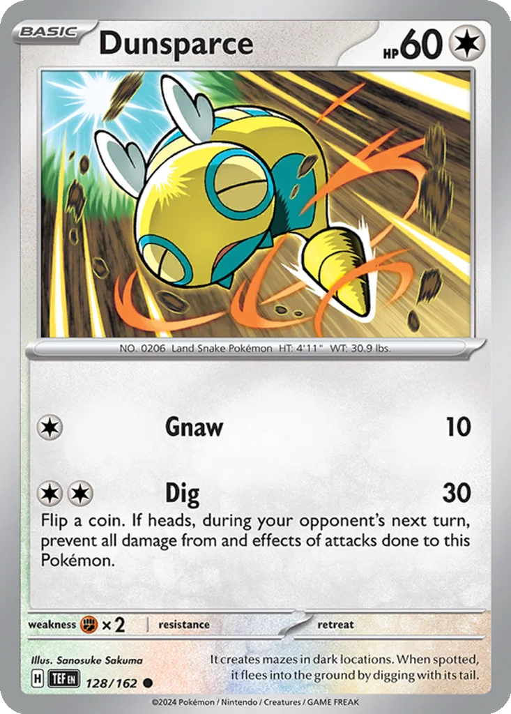 Dunsparce 128/162 Temporal Forces (Normal)