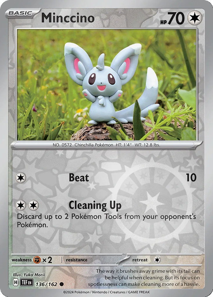 Minccino 136/162 Temporal Forces (Reverse holo)