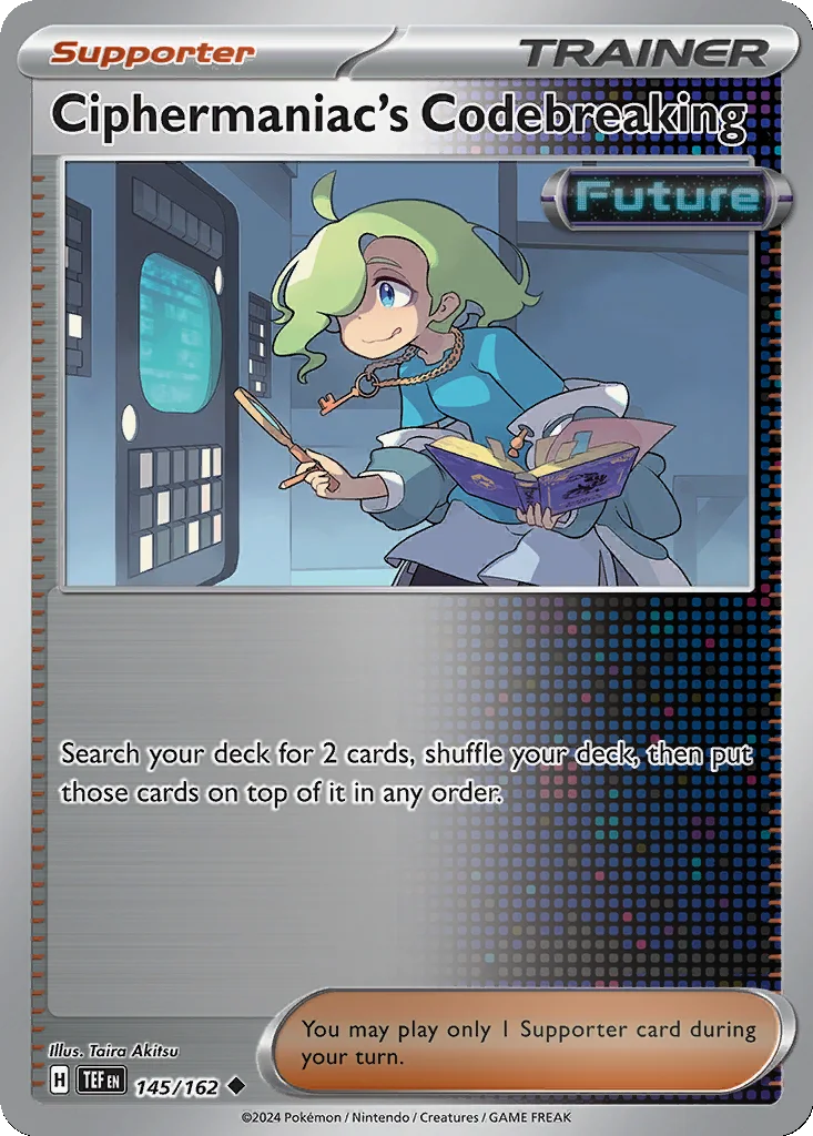 Ciphermaniac's Codebreaking 145/162 Temporal Forces (Reverse holo)