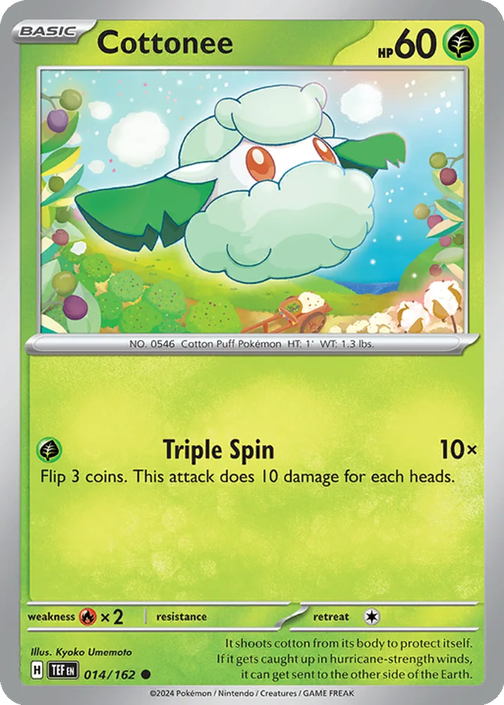Cottonee 014/162 Temporal Forces (Normal)
