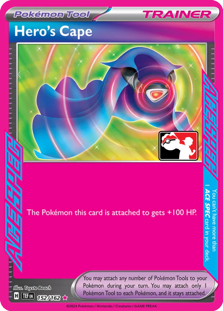 Hero's Cape 152/162 Temporal Forces (Play! Pokémon)