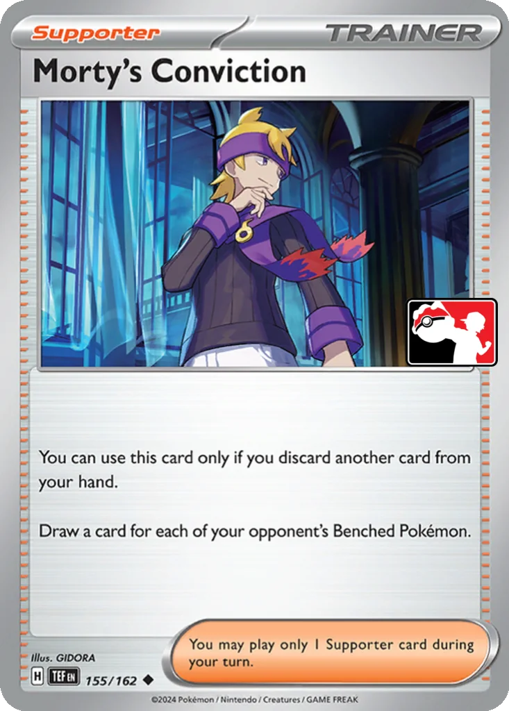 Morty's Conviction 155/162 Temporal Forces (Play! Pokémon)