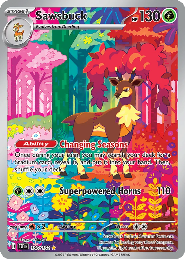Sawsbuck 166/162 Temporal Forces (Holo)