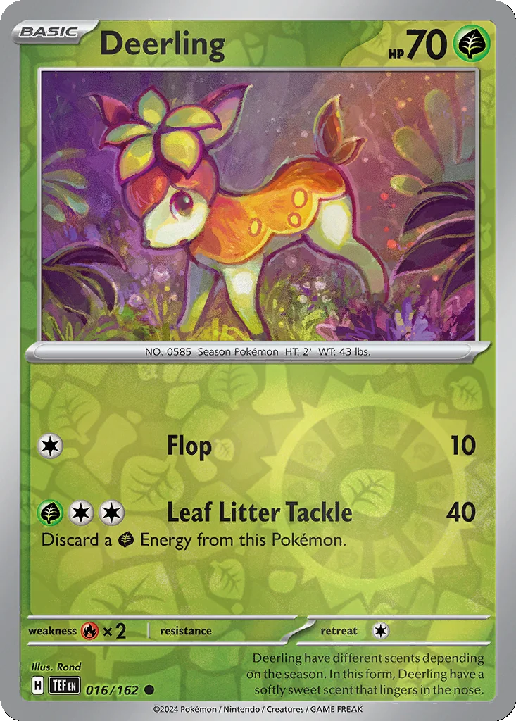 Deerling 016/162 Temporal Forces (Reverse holo)