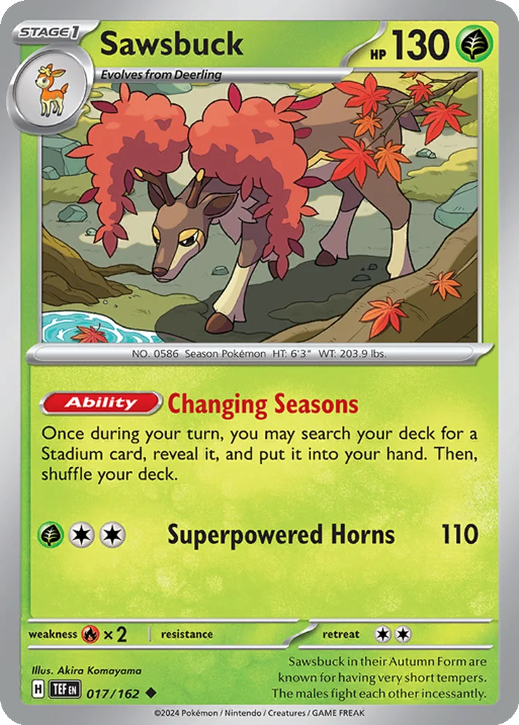 Sawsbuck 017/162 Temporal Forces (Normal)