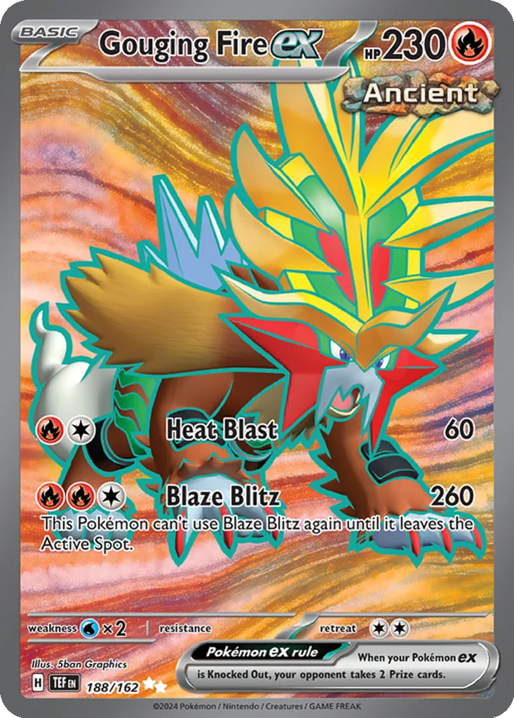Gouging Fire ex 188/162 Temporal Forces (Holo)