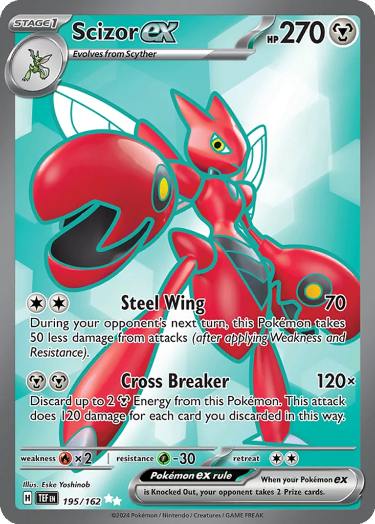 Scizor ex 195/162 Temporal Forces (Holo)
