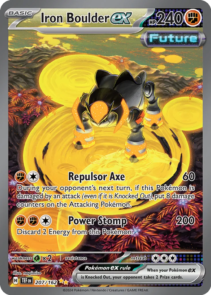 Iron Boulder ex 207/162 Temporal Forces (Holo)