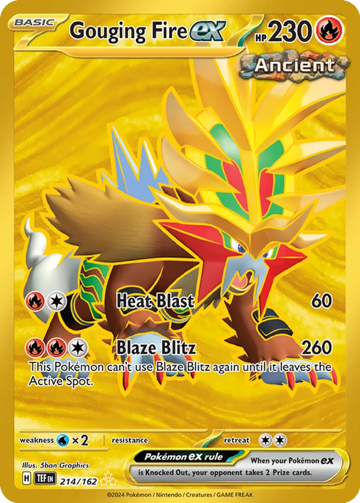 Gouging Fire ex 214/162 Temporal Forces (Holo)