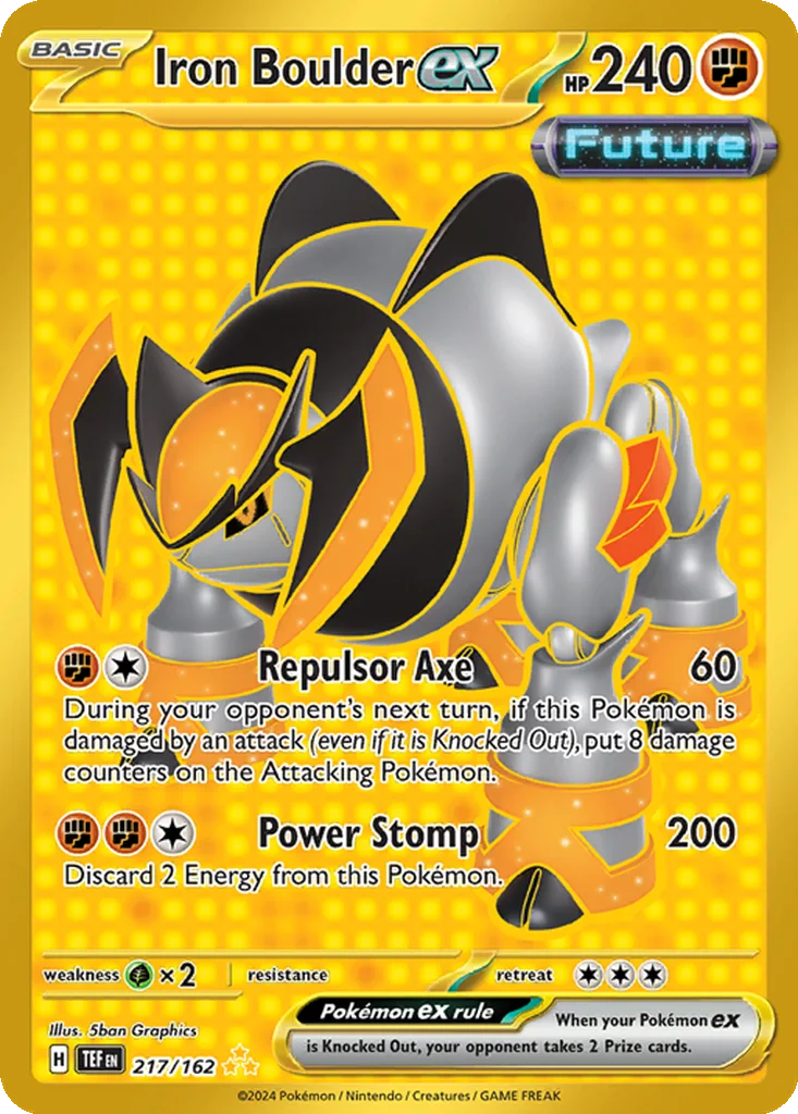 Iron Boulder ex 217/162 Temporal Forces (Holo)