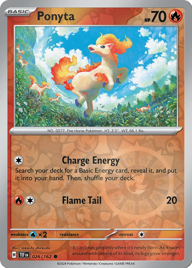 Ponyta 026/162 Temporal Forces (Reverse holo)