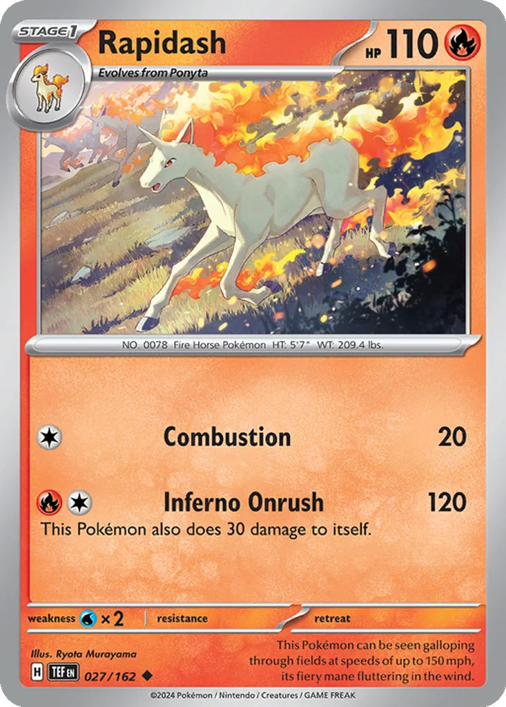 Rapidash 027/162 Temporal Forces (Normal)