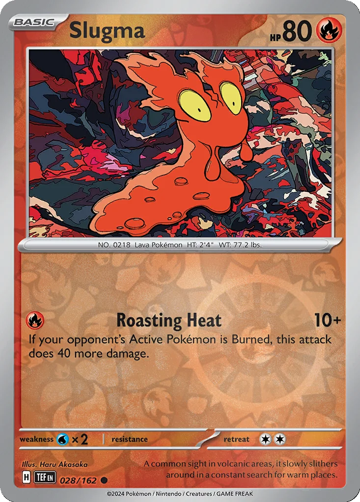Slugma 028/162 Temporal Forces (Reverse holo)