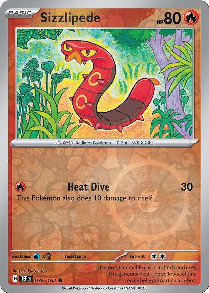 Sizzlipede 036/162 Temporal Forces (Reverse holo)