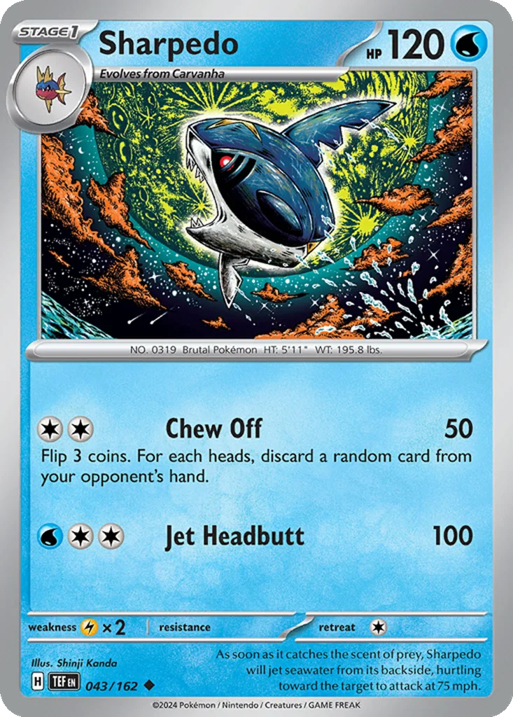 Sharpedo 043/162 Temporal Forces (Normal)