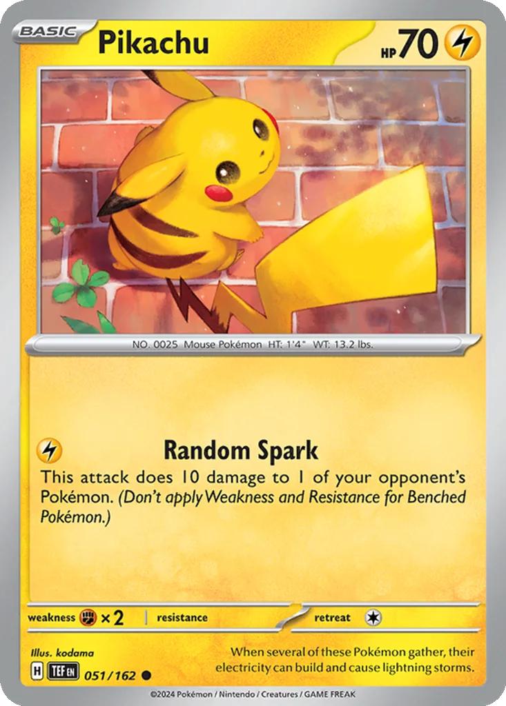 Pikachu 051/162 SV05: Temporal Forces (Normal)
