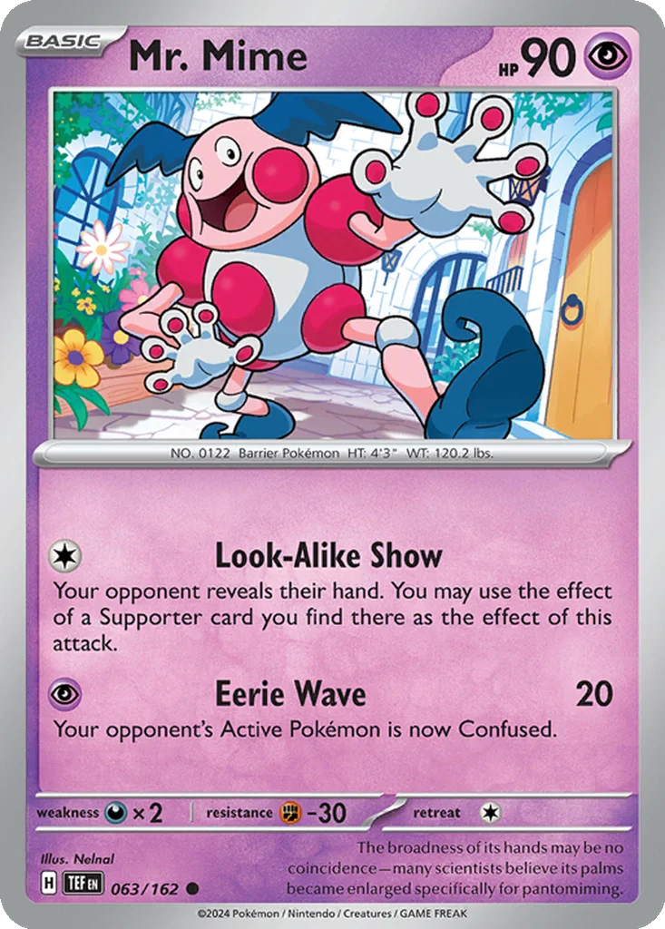 Mr. Mime 063/162 Temporal Forces (Normal)