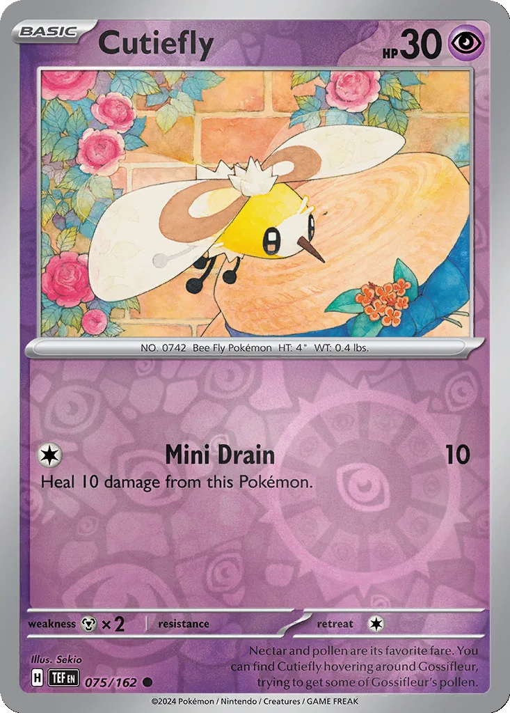 Cutiefly 075/162 Temporal Forces (Reverse holo)