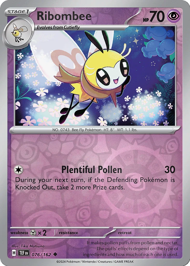 Ribombee 076/162 Temporal Forces (Reverse holo)