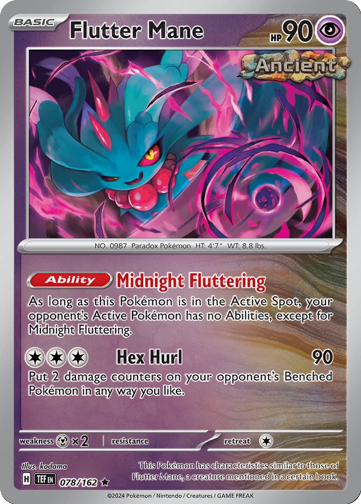 Flutter Mane 078/162 Temporal Forces (Reverse holo)