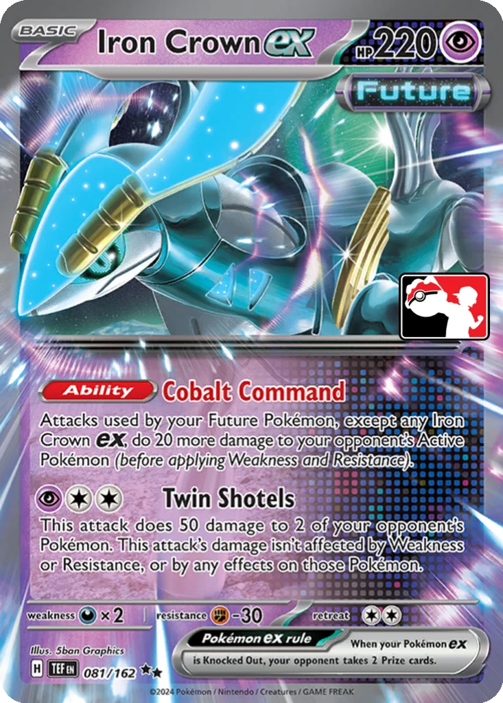 Iron Crown ex 081/162 Temporal Forces (Play! Pokémon)