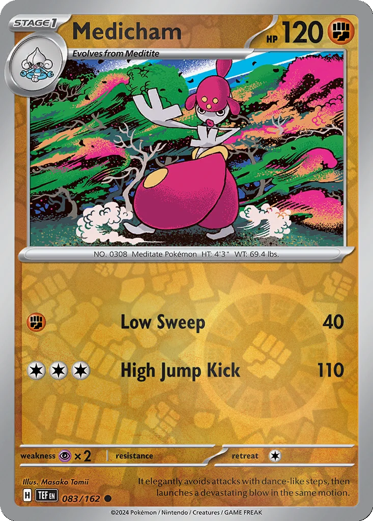 Medicham 083/162 Temporal Forces (Reverse holo)