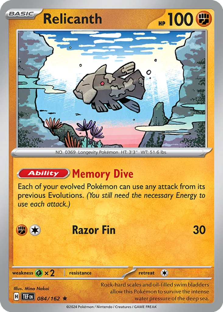 Relicanth 084/162 Temporal Forces (Non-Holo)