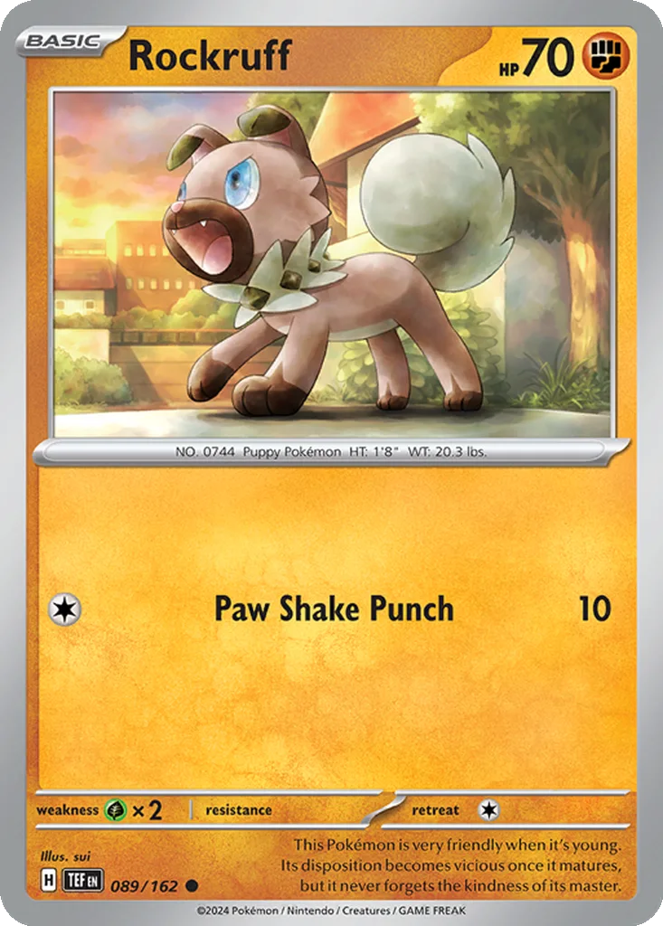 Rockruff 089/162 Temporal Forces (Normal)