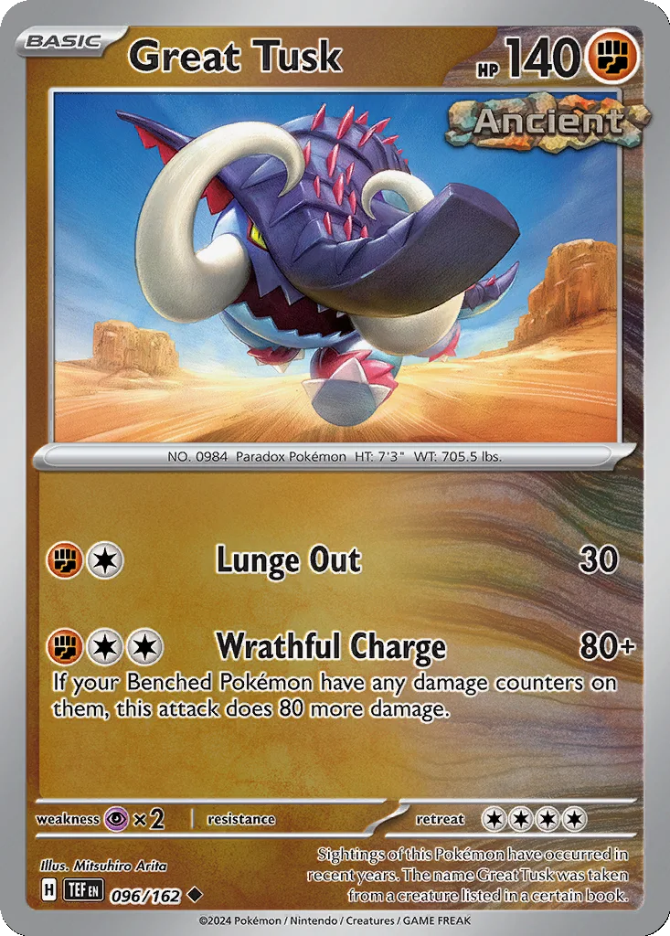 Great Tusk 096/162 Temporal Forces (Reverse holo)