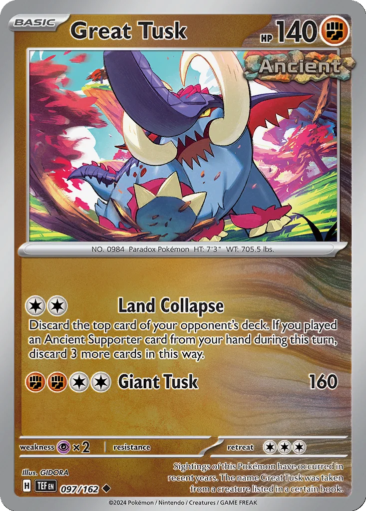 Great Tusk 097/162 Temporal Forces (Reverse holo)