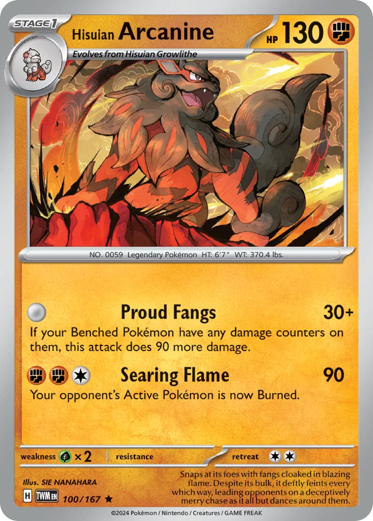 Hisuian Arcanine 100/167 Twilight Masquerade (Q2 2026 League Kit)