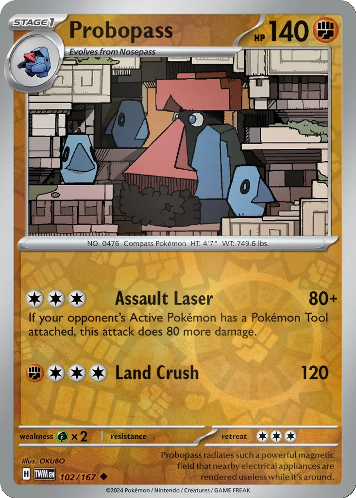 Probopass 102/167 Twilight Masquerade (Reverse holo)