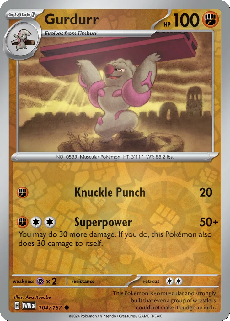 Gurdurr 104/167 Twilight Masquerade (Reverse holo)