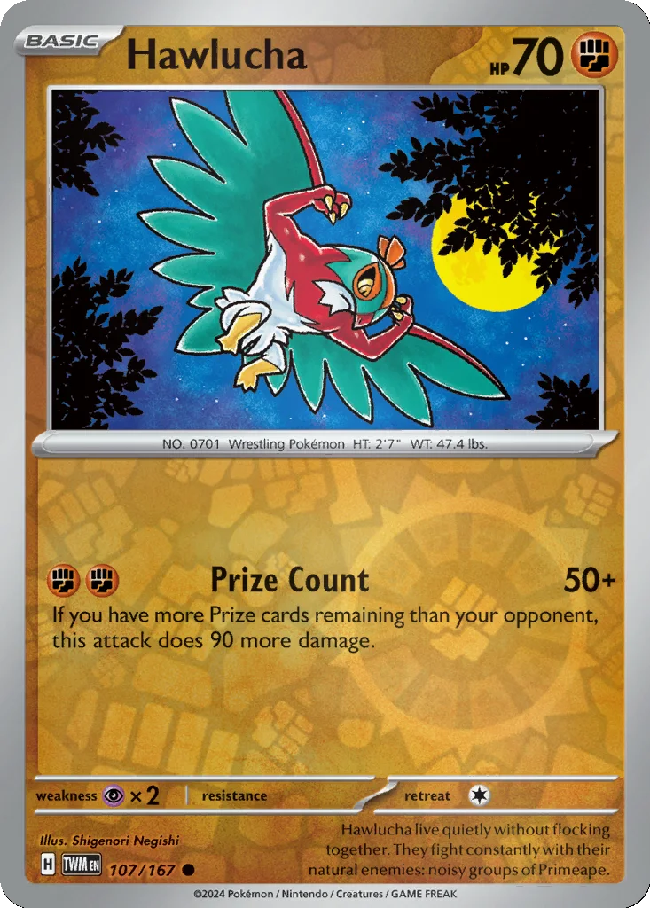 Hawlucha 107/167 Twilight Masquerade (Reverse holo)