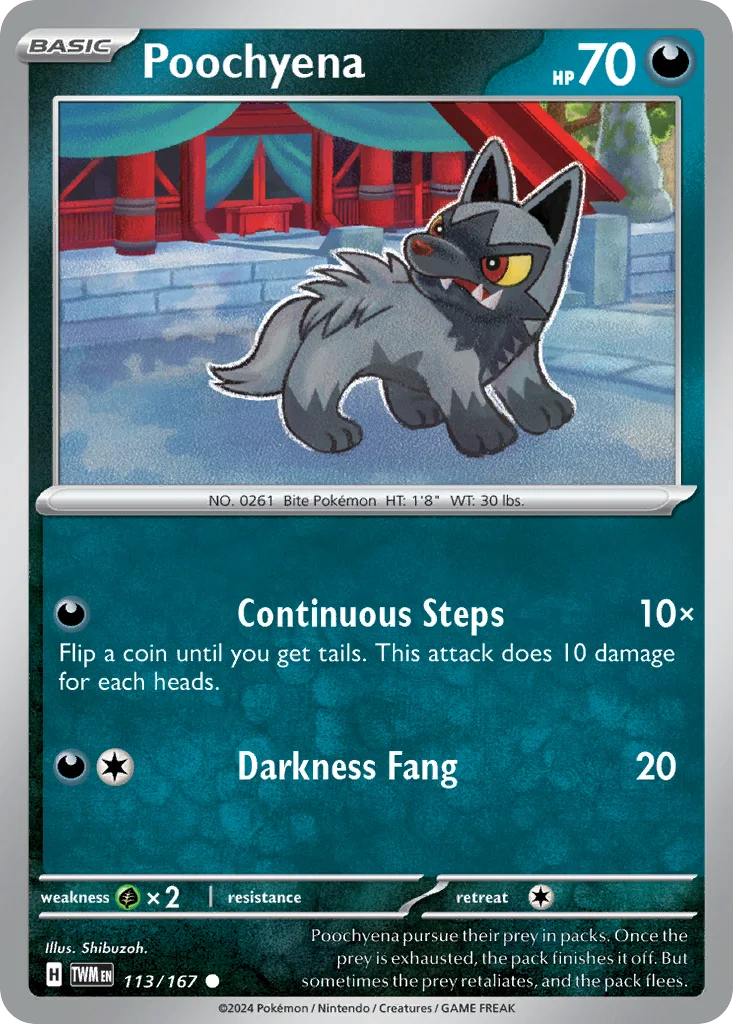 Poochyena 113/167 SV06: Twilight Masquerade (Normal)