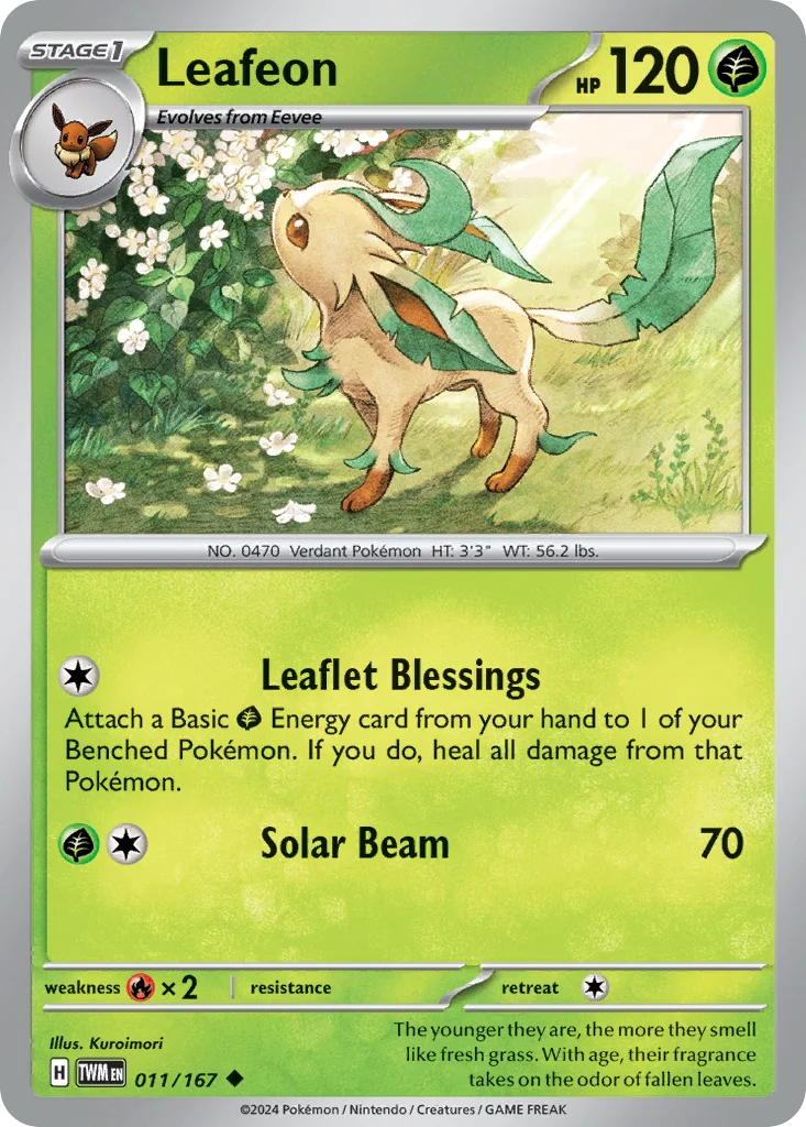 Leafeon 011/167 SV06: Twilight Masquerade (Normal)