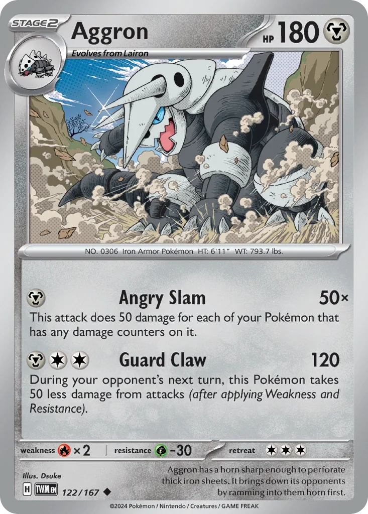 Aggron 122/167 SV06: Twilight Masquerade (Normal)